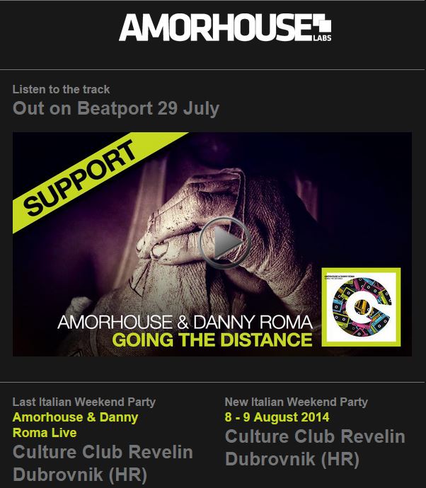DJ School: Создание промо, часть 5 — Email рассылка 1 Письмо от Beatport